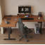 Bureau simple en bois massif et métal à hauteur réglable Simple-1978512186-1978512189