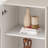 Tall Storage Cabinet Display Cabinet With Tempered Glass Door, Two Drawers And An Adjustable Shelf Spacious Storage Solutions, For Living Room, Bedroom, Kitchen And Office-295328066