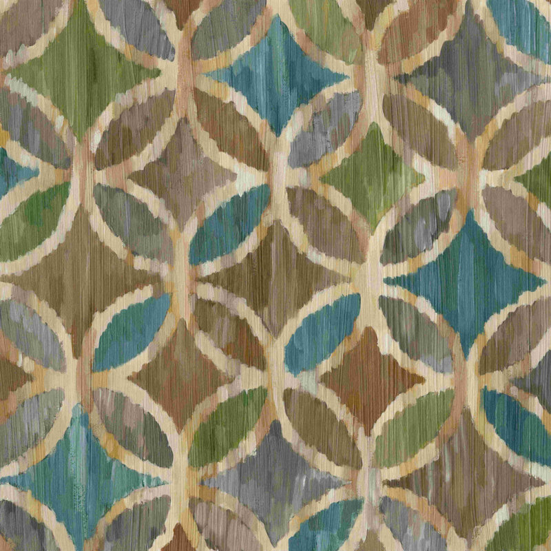 Ikat Symmetry III, H 12 po x l 12 po x P 1,25 po