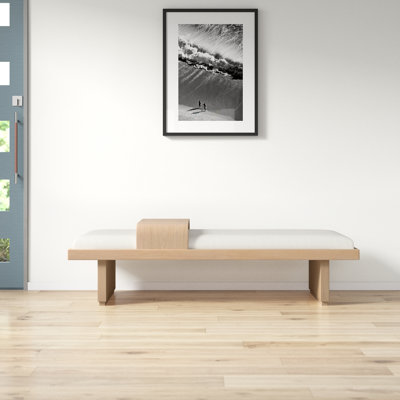 Bryaunna Chenille Fabric Upholstered Bench