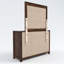 Commode double 6 tiroirs avec miroir Aston