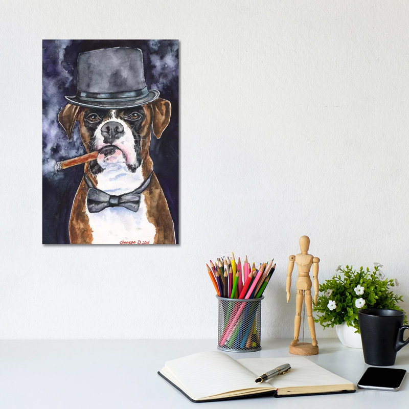 Brutal Boxer by George Dyachenko - Wrapped Canvas Gallery-Wrapped Canvas Giclée, 20.32 cm H x 30.48 cm W