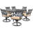 Keeble 6 - Person Patio Dining Set with Rectangular Table , Cushions Included-82984702-3837266
