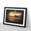 Sunset Behind The Pier - Single Picture Frame Print on MDF-56863761-56863759