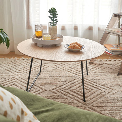 Table basse ronde salon moderne minimaliste américain petit appartement ins Internet célébrité maison canapé designer chambre à coucher
