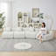 Canapé modulaire courbé en chenille avec 4 coussins, canapé modulaire symétrique courbé, deux sièges courbés et deux sièges simples-913752680