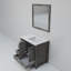 Meuble-lavabo décalé à droite l 36 po x P 22 po et miroir 34 po.-66637660-112956987