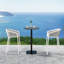  Tabouret de bar d'extérieur en aluminium 27,5 po