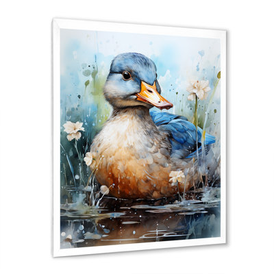 «Blue Duck», aquarelle