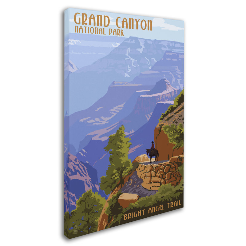 Grand Canyon National Park Bright Angel Trail Canvas Art