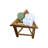 EcoDecors 17" W Teak Shower Bench