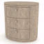 Table de chevet ovale - Caramel