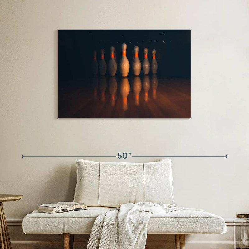 Sireci Bowling Pins Display, 26" H x 39" W