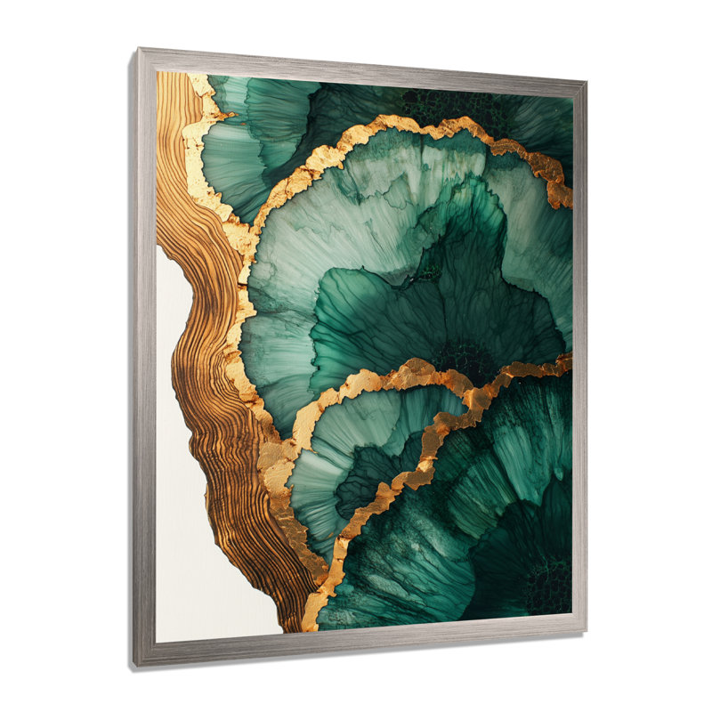 Glendean - paysages, impressions d'art mural, H 44 po x l 34 po, Reproduction encadrée d'une seule photo, Argent argent