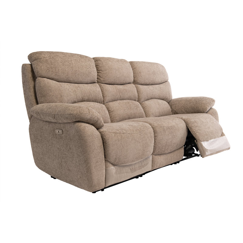 Imal 204cm Wide Wall Recliner Standard Recliner, Sand