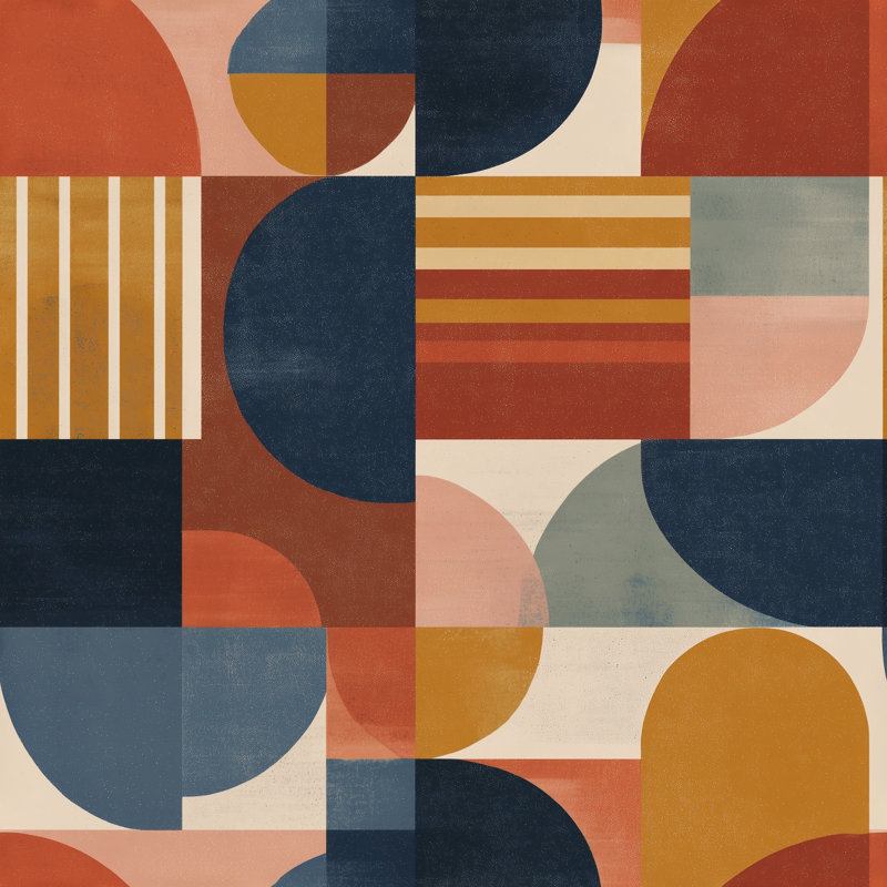 Décoration murale amovible Mid-Century, Peel and Stick