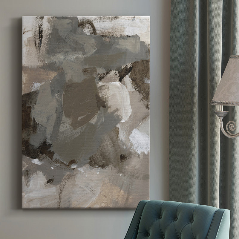 Café I - peinture sur toile tendue, H 48 po x l 32 po x P 1 po