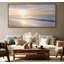 Grande toile murale encadrée, décor de paysage marin au lever du soleil - 60 po x 20 po, 60 po x 30 po-1206899147-1206899145