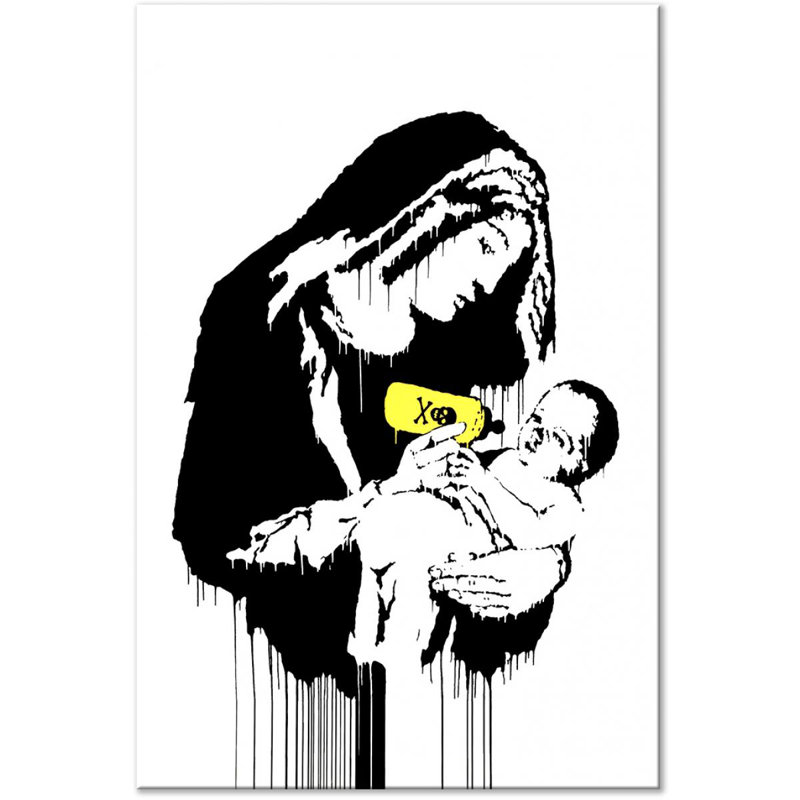 Nursing Mother - Print on Canvas, 120cm H x 80cm W