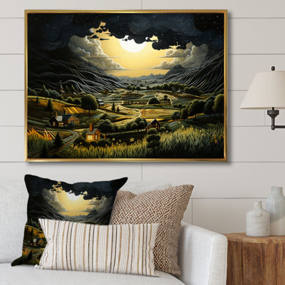 Lightning Electric Veins Patchwork IV On Canvas Print