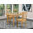 Edgao Butterfly Leaf Rubberwood Solid Wood Dining Set-197222277-197222278