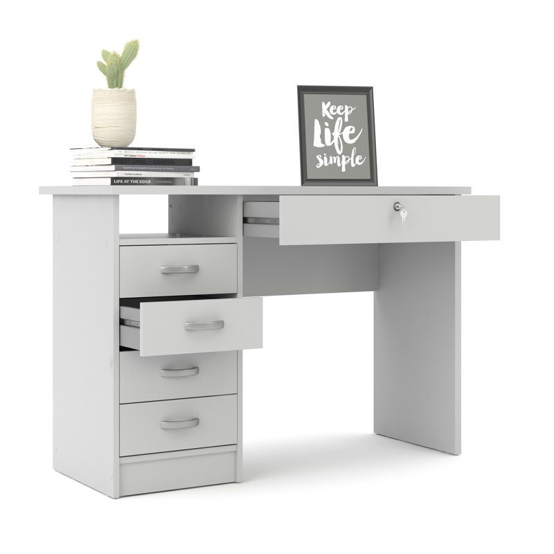 Channay Computer Desk, White