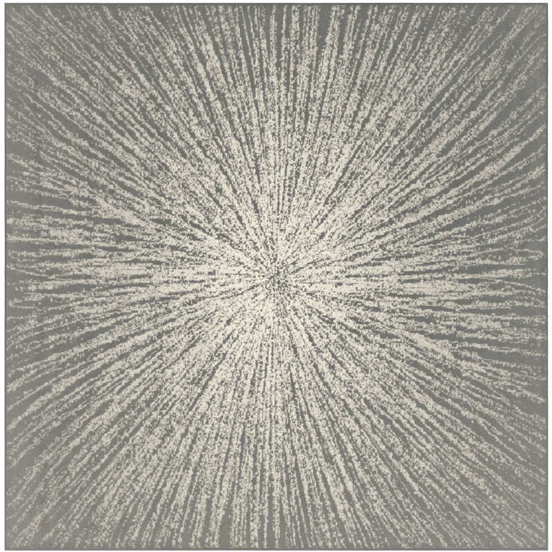Faustina Performance Abstract Rug, Square 6'7"