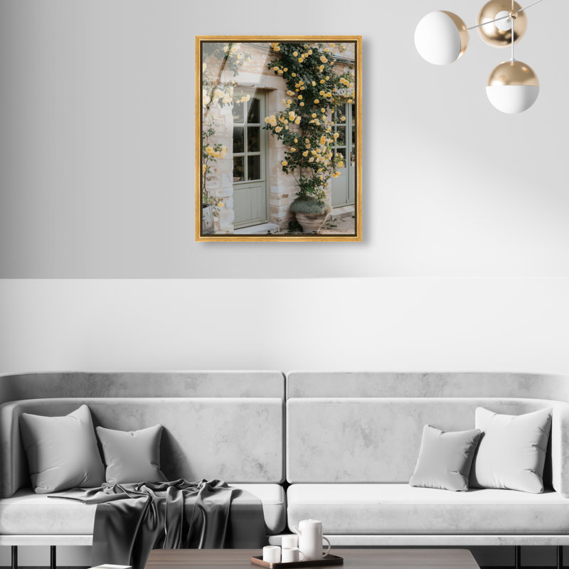 Honeyed Briar Wall Print, 46"H x 37"W, Gold Floater Frame
