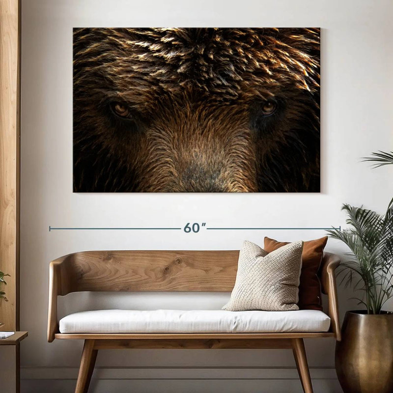 Grizzly Bear Eyes, 34" H x 51" W
