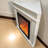 Beige Solid Wood Electric Fireplace-2045191168