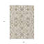 Tapis intérieur / extérieur marocain ivoire et brun 9 'X 12'