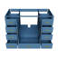 Base de meuble-lavabo 48 po avec 2 portes doubles à fermeture douce et 9 tiroirs lisses avec glissières (bleu)-1896451217-1896451222