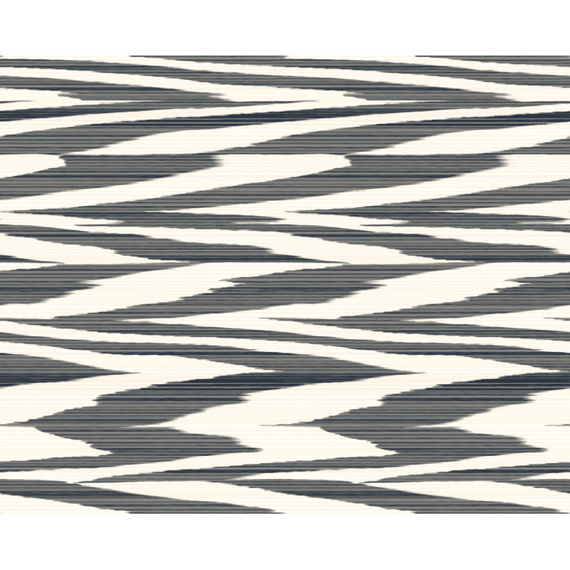 Papier peint adhésif zig zag flambé noir