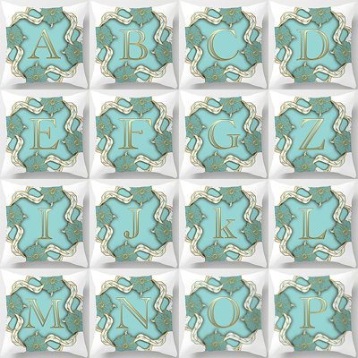 Housses de coussin à motif de lettre