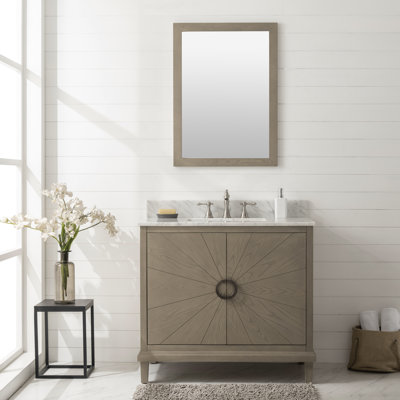 Meuble-lavabo simple l 37 po x P 22 po x H 34,1 po Calhoon