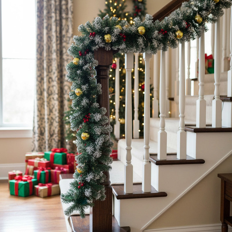 270cm Lighted Faux Garland with Lights