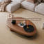 Versatile Mobile Bamboo & Glass Side Table