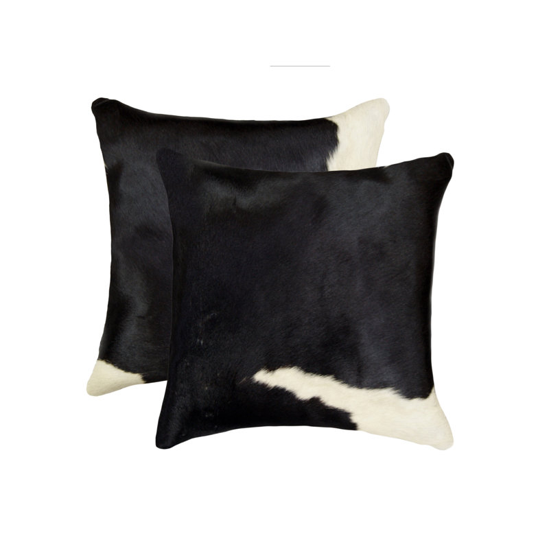 Cowhide Throw Pillow