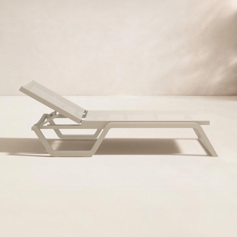 Chaise longue Rio Sling, Beige / taupe