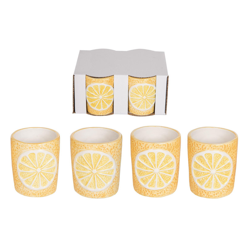  Porte-votive en céramique citron