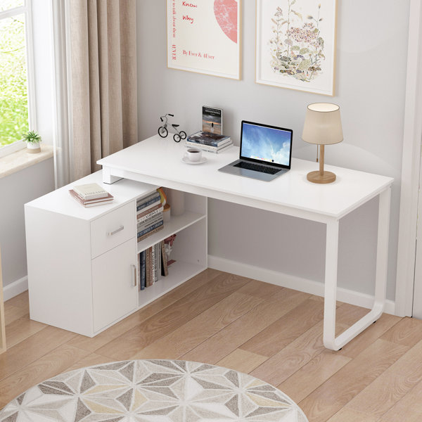 Wade Logan® Bansilal Computer Desk, Home Office, Laptop, Left