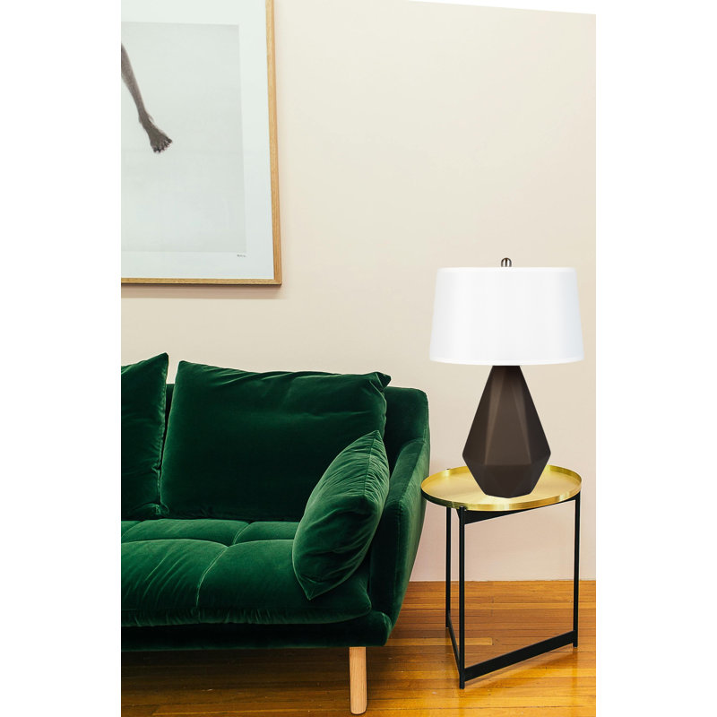Eclectic 27" Dark Bronze Lamp