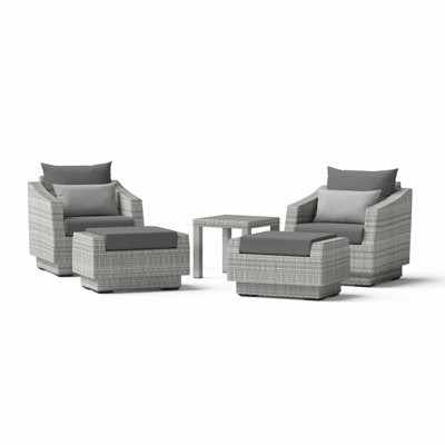 Cannes 5 Piece Club Seating Group with Cushions