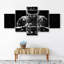 Reproduction d'art sur toile noire 5 "