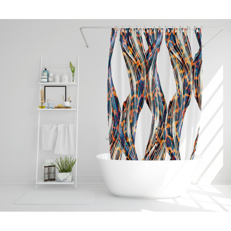 Sighmund Polyester Shower Curtain, 168cm H x 168cm W