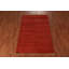 Tapis orange Gabbeh à rayures orange 4 x 6