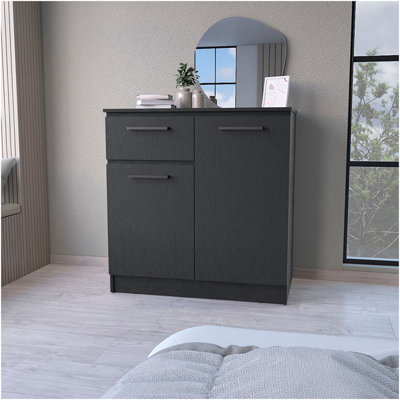 2-Door 1-Drawer Dresser Wenge