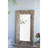 Full Length Rectangle Floor Mirror With Distressed Wood Frame