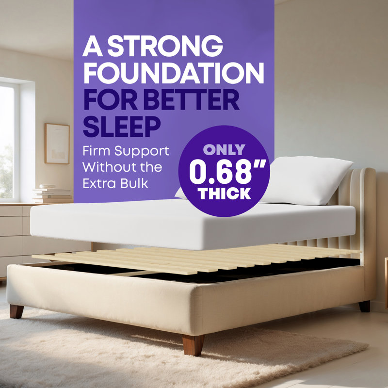 Planche / lattes en bois robuste de 0,68 po pour support de matelas horizontal, Grand
