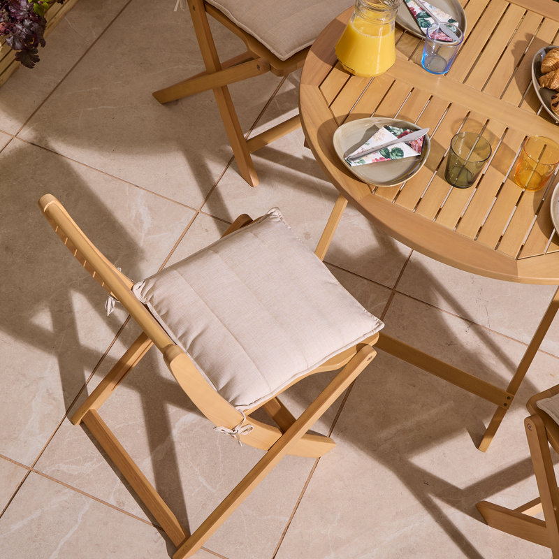 Rowlinson Ashdown Folding 4 Seat Dining Set with Cushions